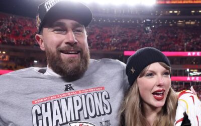 Travis Kelce pays subtle tribute to fiancée Taylor Swift at Chiefs game