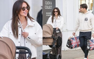 Michelle Keegan shows off her duty style as she runs errands with baby daughter