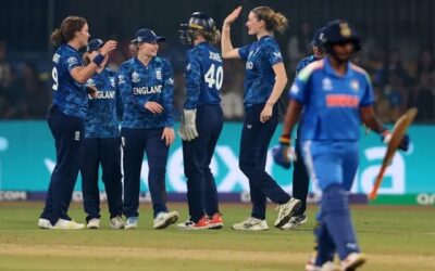 England scrape through to semis after tense finish against India