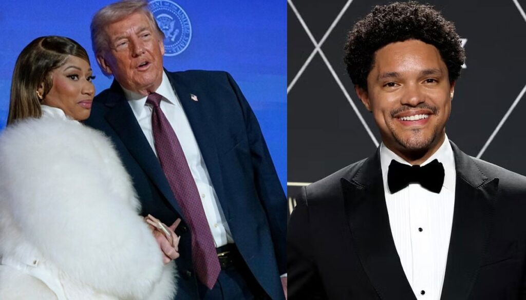 Trevor Noah mocks Donald Trump and Nicki Minaj at 2026 Grammys