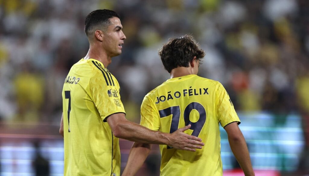 Cristiano Ronaldo and João Félix score firing Al Nassr past Al Shabab in Saudi Pro League clash